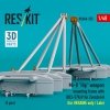 RESKIT RSU48-0555 Mi-8 Hip weapon mounting frame with BD3-57KrV for Zvezda kit (for UKRAINE only / Late) (2 pcs) (3D Printed) (1/48)